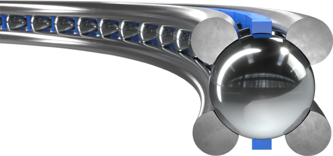 Wire race bearing, ball bearing